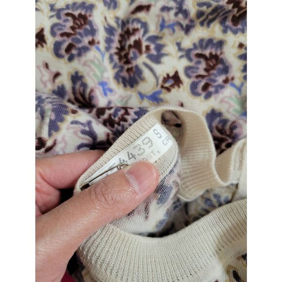 Tory Burch Floral Print Merino Wool Sweater XS - Picture 10 of 10